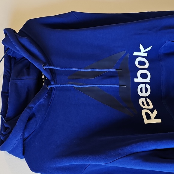 Reebok Men's XXL Dark Blue Pullover Hoodie - Picture 2 of 6